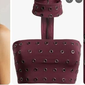 AFRM TUBE TOP WITH CHOKER. XS